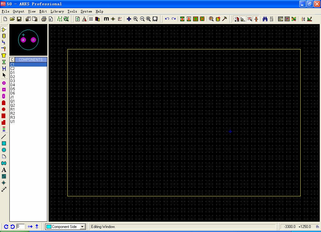 proteus show pin numbers ares