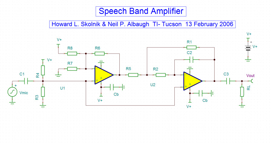 Speechbandamplifier