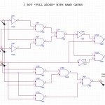 1 bit Full Adder with Nands Gates - YouSpice