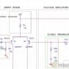 Basic schematic of three stage power amplifier