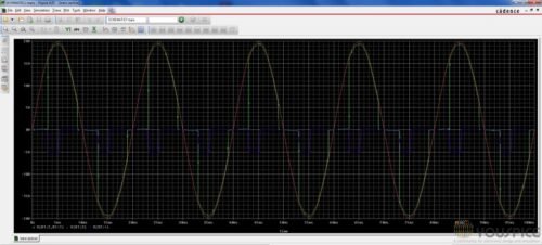 Triac waveforms with pulse input