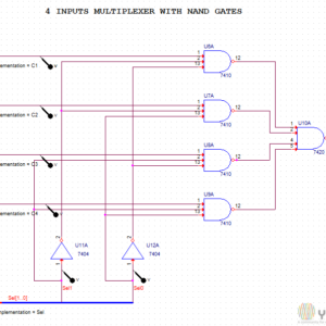 8 bit Comparator with two 4 bit Comparator in cascade - YouSpice