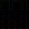 Q output (green) D input (blue) C clock (red) output changes with high clock level