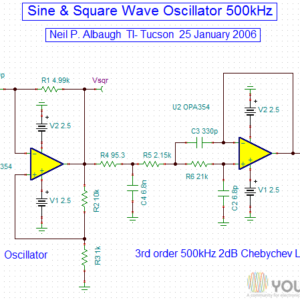 1khz Wien Bridge Oscillator with op. amp 741 - YouSpice