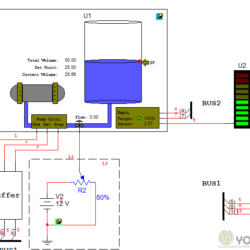 Holding tank controlled by a Microcontroller 8051 - YouSpice