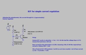 BJT-for-simple-current-regulation